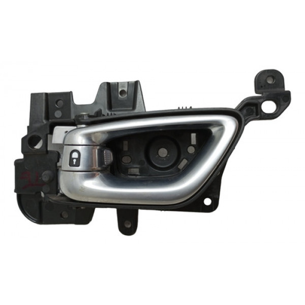 Maçaneta Interna Traseira Esquerda Jeep Commander 2022 2023 - Prata - Traseira