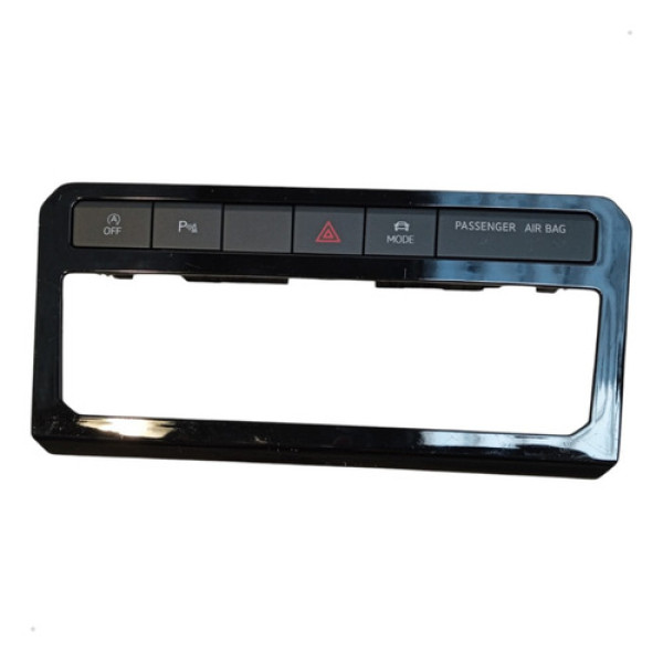 Moldura Central Comando Botão Alerta Vw T Cross 1.0t 2020 Preto