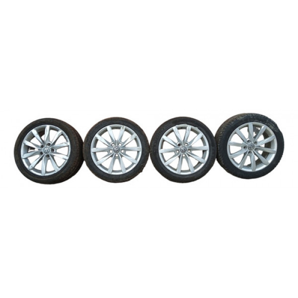 Jogo Roda Pneu Meia Vida Vw Golf Tsi Mk7 2015 2016 1