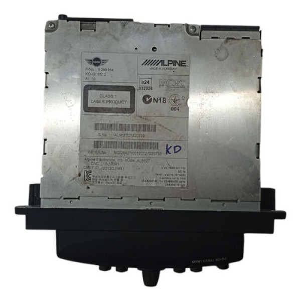 Radio Cd Player Mini Cooper S Countryman 4all 2013