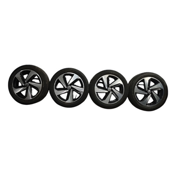 Jogo Roda Volkswagen Virtus Gts 1.4 T 2019 2020 205 50 17 Preto