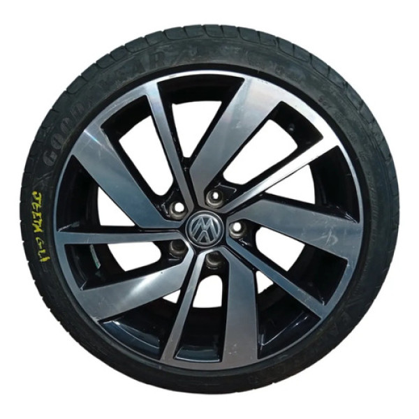 Roda Riscada Pneu Meia Vida Volkswagen Jetta Gli 2020 Preto