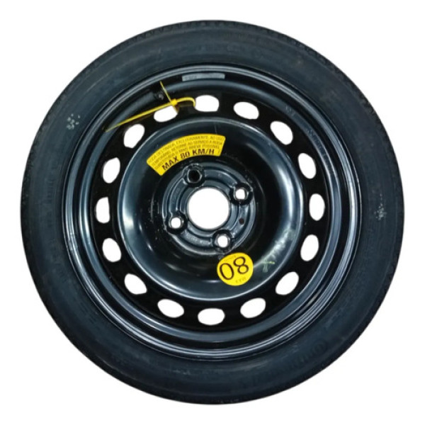 Roda Pneu Estepe Fino 0km Gm Onix 1.0 Aut 2020 115 70 R15 Preto