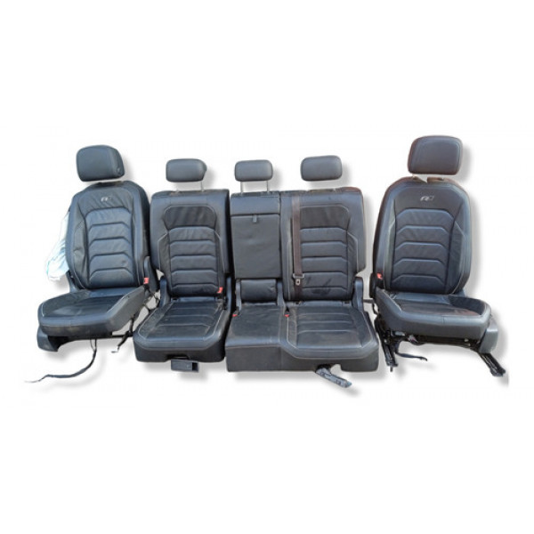 Jogo Banco Vw Tiguan R-line 2022 Sem Encosto Com Detalhe  Preto