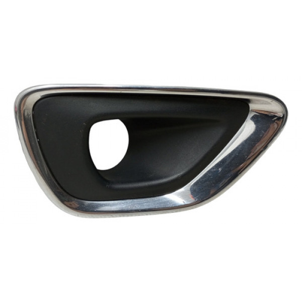 Moldura Farol Milha Direito Jeep Grand Cherokee 2013 2015  Preto/prata Direito