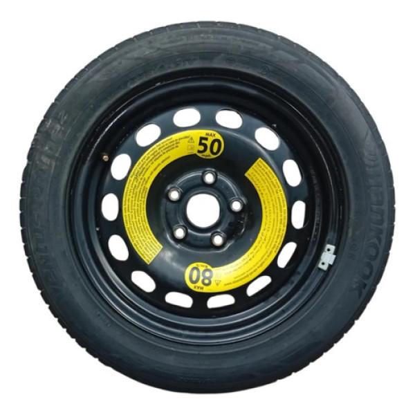 Roda Pneu Estepe Grosso Vw Jetta Tsi 2013 2014 225 45 R17 Preto