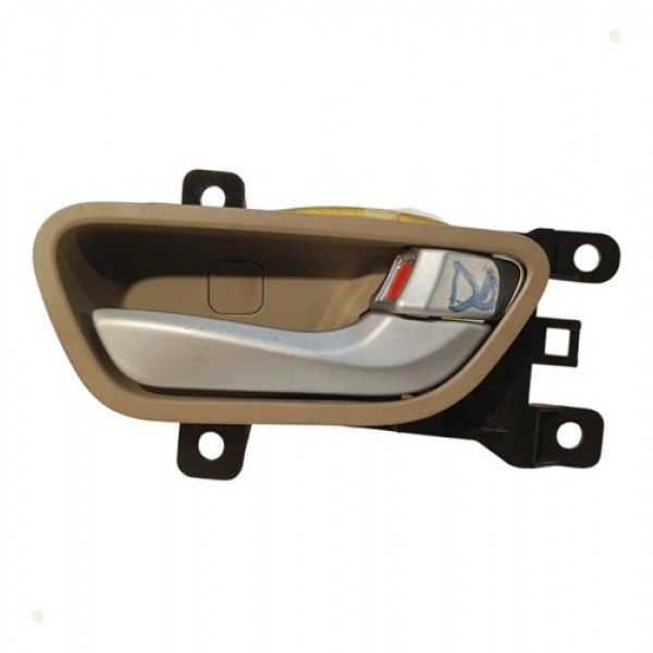 Maçaneta Interna Dianteira Dir Hyundai Santa Fé 2016 Beje Dianteira