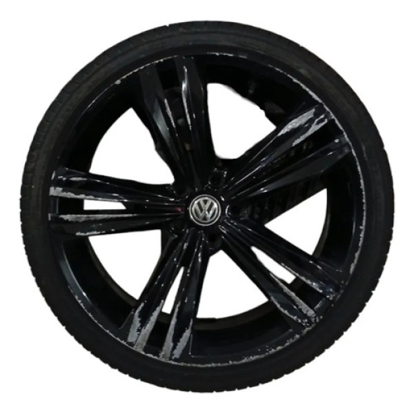 Roda Pneu Bom Volkswagen Golf 2014 2015 225 35 Z20 Detalhe Preto