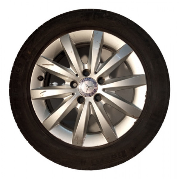 Roda Pneu Meia Vida 205 55r 18 Mercedes A200 2014 2015  Preto