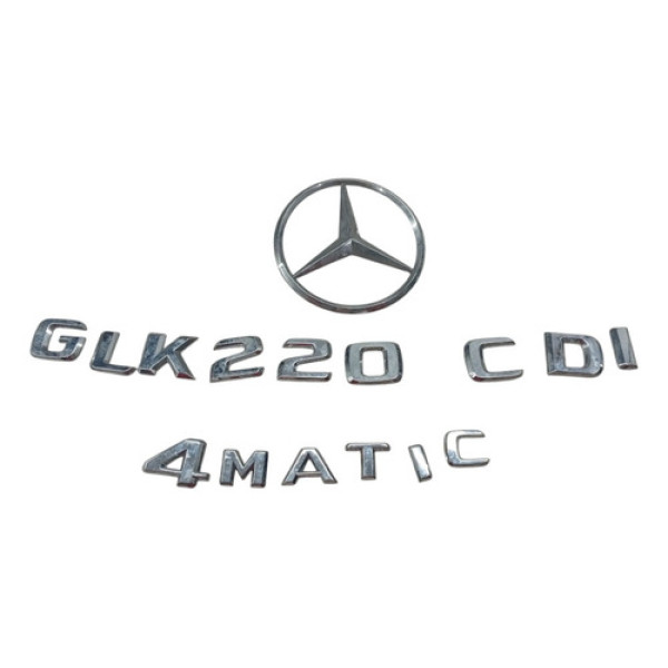 Letreiro Emblema Tampa Traseira Mercedes Glk 220cdi 2014 15