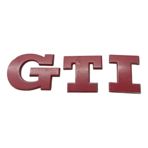 Letreiro Gti Volkswagen Golf Gti 2.0 T 2014 2015 Vermelho