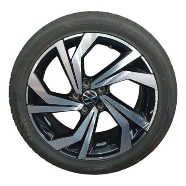 Roda Riscada Pneu Bom Vw Jetta Gli 2.0 2024 225 45 R18 Cinza