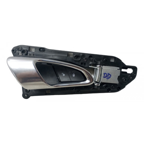 Maçaneta Interna Dianteira Direita Porsche Cayenne 2017 2018 - Prata - Dianteira