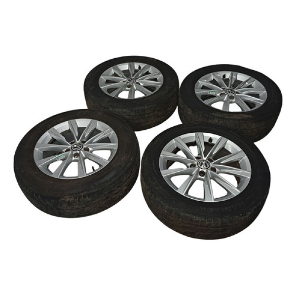 Jogo Roda Pneu Ruim Volkswagen Tiguan 2.0 Tsi 2009 2010 Preto