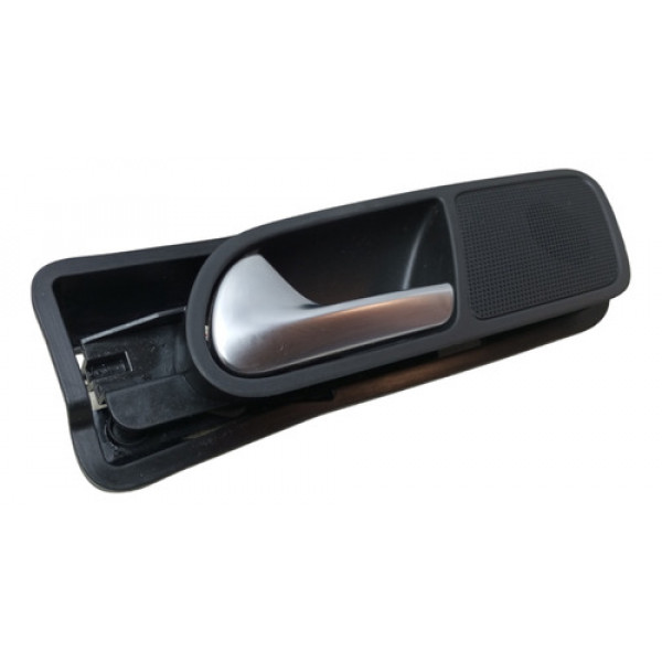 Maçaneta Int Traseira Esquerda Vw Tiguan 200cv 2011 2012 14 Prata Traseira