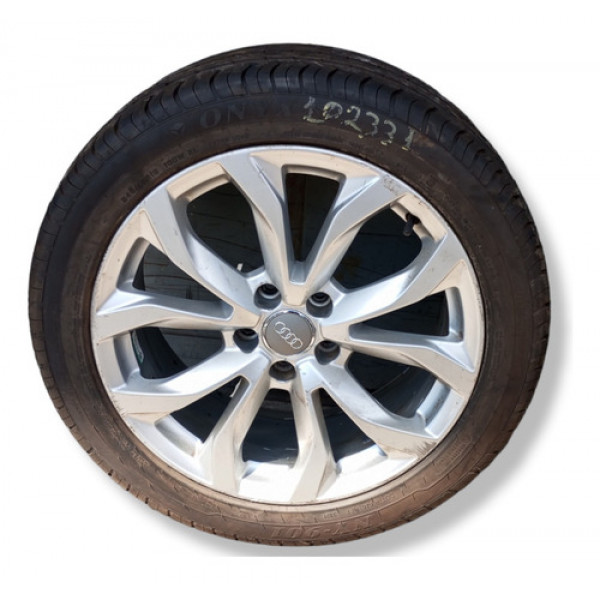 Roda Riscada Pneu Bom Audi A6 2015 2016 245 45 18 Cinza