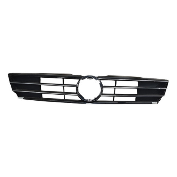 Grade Sup Parachoque Diant Vw Jetta Hl 2.0 2.0 2016 Detalhe Preto Ok