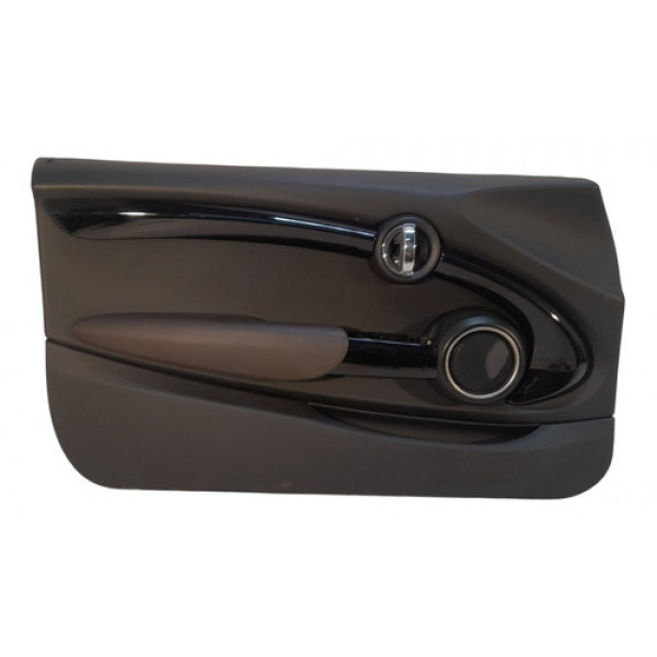 Forro Porta Dianteira Esquerda Mini Cooper S 2015 2019  Preto E Marrom
