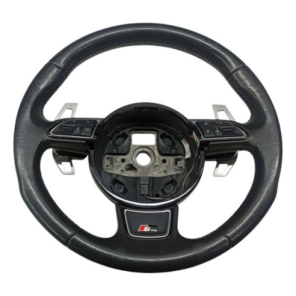 Volante Comando Audi A3 Sportback 2014 2015 - Preto