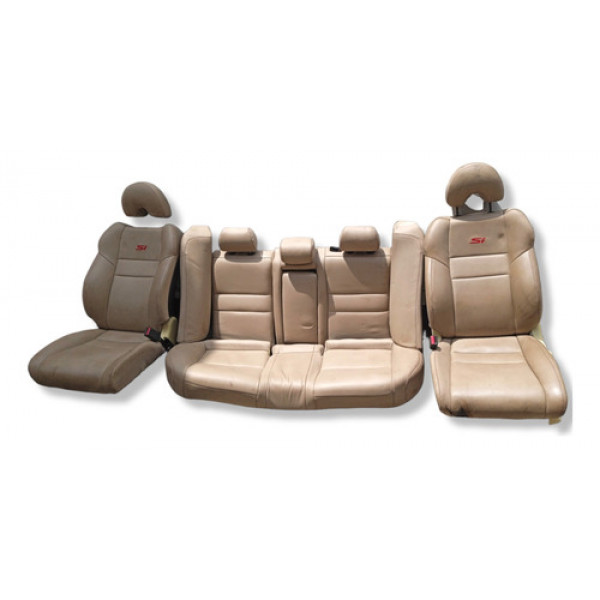 Jogo Banco 5 Lugares Honda Civic Si 2007 2008 2009 2010 2011 Bege