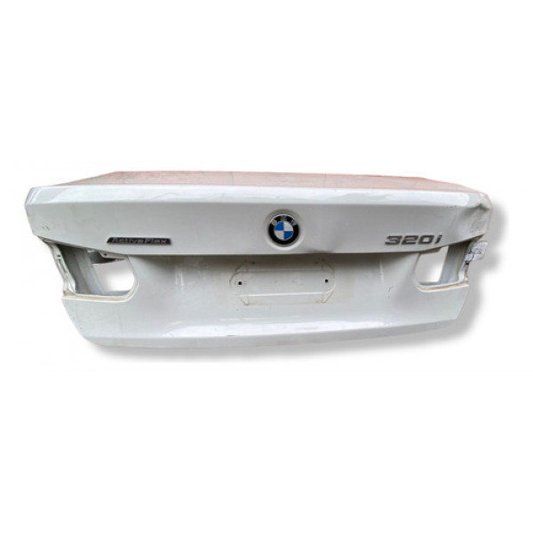 Tampa Traseira Bmw 320i N20 2015 2016 2017 Amassada  Branco