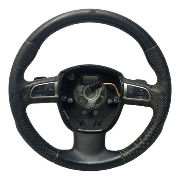Volante Direção Comando Borboleta Audi A3 Sportback 2007 08 Preto