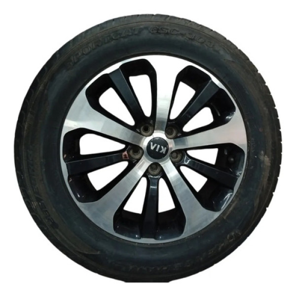 Roda Boa Pneu Bom Kia Sorento 2015 2016 235 60 R18 Cinza