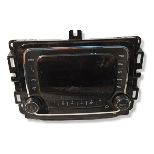 Tela Central Multimídia Jeep Renegade 2016 2017  Preto