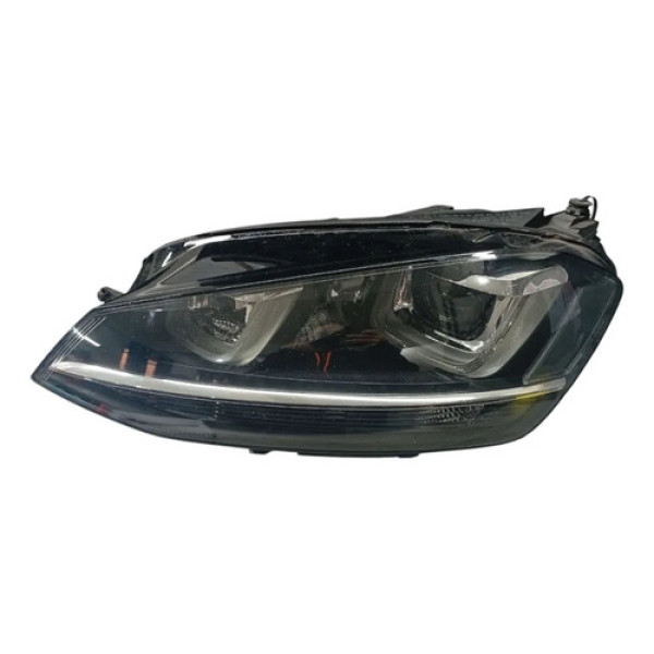 Farol Esquerdo Volkswagen Golf Mk7 Led Xenon Detalhe Esquerdo/motorista