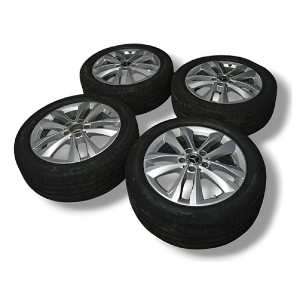 Jogo Roda Pneu Mercedes C200 Hybrid 1.5t 2019 Branco