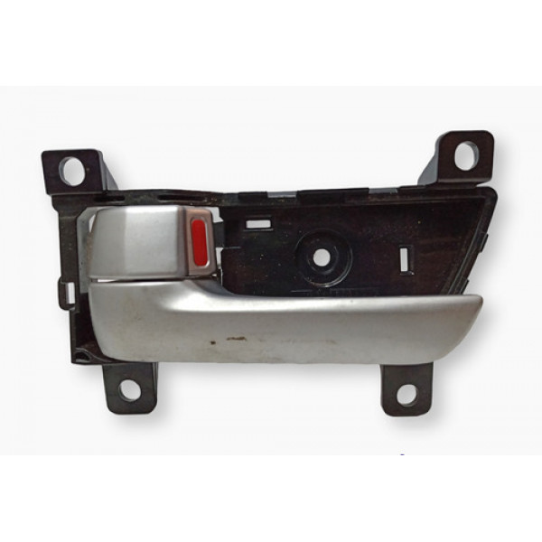 Maçaneta Interna Dianteira Esquerda Kia Sorento 2010 2013 Prateado Dianteira