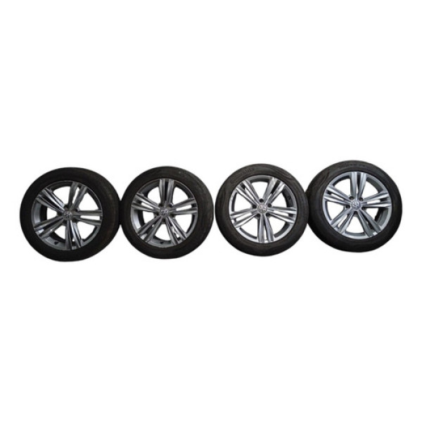 Jogo Roda Pneu Bom Vw Jetta R-line 2018 2019 Prata