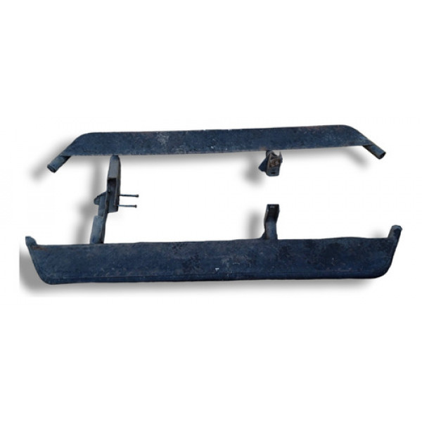 Par Estribo Lateral Toyota Hilux Sw4 2013 2014 2015  - Preto