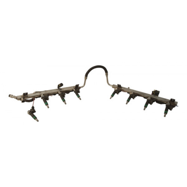 Flauta 7 Bico Injetor Chicote Bmw X5 4.4 2001