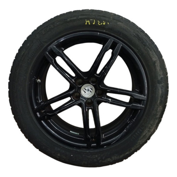 Roda Pneu Meia Vida Dianteiro Porsche Macan 2017 235 55 R19 Preto