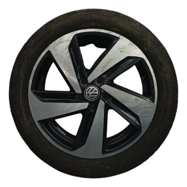 Roda Pneu Bom Volkswagen Virtus 1.4t 2021 2022 205 50 17 Preto