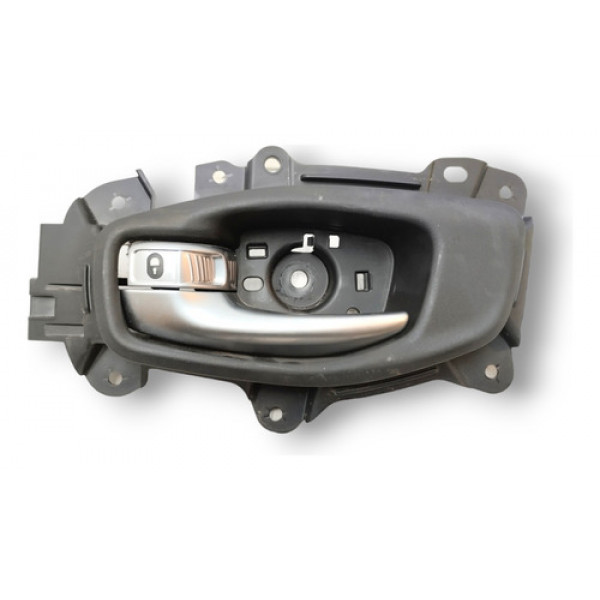 Maçaneta Int Diant Esquerdo Jeep Compass 2017 2018 2019  Preto E Prata