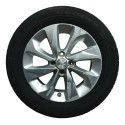 Roda Riscada Pneu Meia Vida Chevrolet Onix 1.0 Aut 2020 Cinza